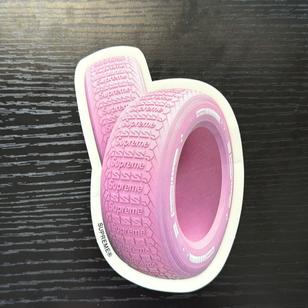 FW20 Supreme Pink Tire Sticker